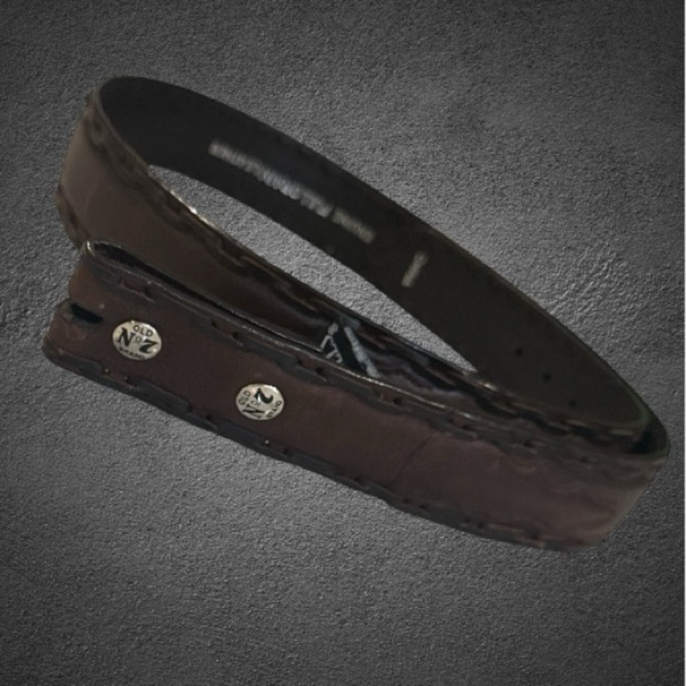 Vintage Leather Jack Daniels belt buckle belt